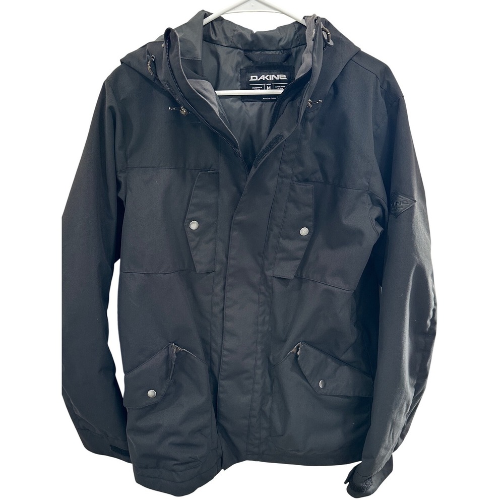 DAKINE Mens‎ Insulated Hooded Jacket Black Size M Ski Snowboard Outerwear
